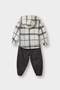 Baby Boy 2-Piece Set Plaid Twill Hooded Shirt and Pants G3225A525WN - 4