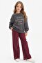 Oversize Wide Fit Crew Neck Printed Sweatshirt for Girls G2462A825Wn - 2