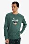 New Year's Themed Pajama Set Regular Fit Long Sleeve Top Long Bottom G2935Ax25Wn - 4