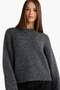 Wool Blend Crew Neck Oversized Fit Knitwear Sweater F3254Ax25Wn - 5