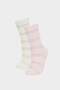 Women's 2-Piece Winter Socks F8895Axns