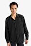 Relax Fit Apache Collar Woven Long Sleeve Shirt F6342Ax25Au - 4