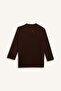 Regular Fit Crew Neck Lace-Like Knit Knitwear Tunic G0710Ax25Wn - 5