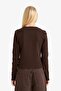 Fitted Crew Neck Ribbed Cardigan G2806Ax25Au - 6