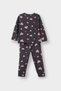 100% Cotton Heart Patterned Elastic Waist Pajama Set for Baby Girl F0640A525Au - 4