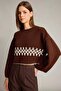 Crop Crew Neck Embroidered Knitwear Sweater G6303Ax25Wn