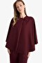 Regular Fit Crew Neck Pocket Cape Cardigan F3686Ax25Au - 6