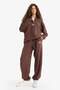 Standard Fit Waist Lace-Up Pocketed Fleece Sweatpants Y2650Az25Wn
