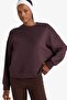 Ultra Soft Oversize Wide Fit Crew Neck Modal Sportsman Sweatshirt E8954Ax25Au