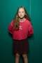 Oversize Wide Fit Crew Neck Printed Sweatshirt for Girls G2460A825Wn - 3