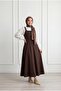 Celia Sulfur Gabardine Gilet-Bn4289 Brown