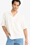 Boxy Fit Resort Collar Combed Cotton Short Sleeve Shirt G3359Ax25Au
