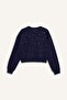 سويت شيرت سميك مطرز برقبة دائرية وقصة فضفاضة G2153AX25WN - 7