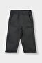 100% Cotton Label Printed Gabardine Trousers for Baby Boy F9993A525Wn