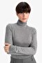Modal Cashmere Soft Textured Turtleneck Long Sleeve Top F3167Ax25Au - 7