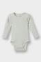 Corded Fabric Ribbed Knit 2Pcs Long Sleeve Snap Fastener Bodysuit Baby Boy Newborn F4653A525Au - 3