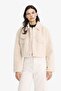 Warm Regular Fit Snap-Fastener Faux Fur Coat F2149Ax25Wn - 3