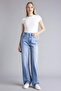 Straight Mid Waist Pipe Leg Jean Trousers G3542Ax25Wn