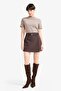 Regular Fit Belted Shorts Skirt F9179Ax25Wn - 3