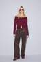 100% Cotton Barrel Fit Regular Waist Cherry Charm Gabardine Trousers G1174Ax25Au