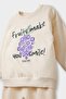 Baby Girl 2-Piece Set Soft Furry Printed Sweatshirt Sweatpants F0559A525Wn - 3