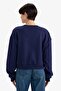 سويت شيرت سميك مطرز برقبة دائرية وقصة فضفاضة G2153AX25WN - 6