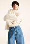 V-Neck Soft Textured Seamless Wool Blend Knitwear Basic Sweater F4800Ax25Wn - 4