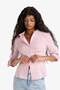 Fitted Striped Poplin Long Sleeve Shirt F9209Ax25Au - 3