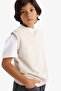 V-Neck Washable Sweater for Boys G1819A825Au - 3