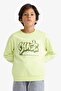 Crew Neck Printed Sweatshirt for Boys F2840A825Au - 3