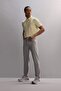 Standard Fit Polo Neck Basic Plain Sportsman Woven Short Sleeve T-Shirt F8637Ax25Au - 2