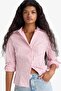 Fitted Striped Poplin Long Sleeve Shirt F9209Ax25Au