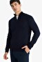 Standard Fit Zippered Neck Knit Sweater F5095AX25AU