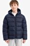 Water Repellent Waterproof Hooded Zippered Inflatable Coat Boy's A1875A825Au - 4