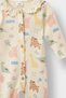 Animal Print Ribbed Long-Sleeved Romper for Baby Girl Newborn F2187A525AU - 2