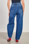 Women's Balloon Jean Pants - Dark Blue - 5