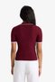 Fitted Polo Neck Knitwear Short Sleeve Sweater F7771Ax25Au - 6