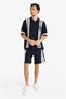 Standard Fit Waist Lace-Up Color Block Knitwear Shorts F8546Ax25Au - 3