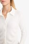 Fitted Wrinkled Textured Long Sleeve Shirt F9284Ax25Au - 5