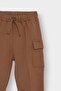 100% Cotton Elastic Waist Cargo Sweatpants for Baby Boy F7596A525Wn - 3