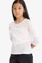 Fitted Crew Neck Long Sleeve T-Shirt Girl Child F8002A825Au - 5