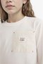 100% Cotton Oversize Wide Fit Crew Neck Printed Long Sleeve T-Shirt Girl Child F2249A825Au - 4