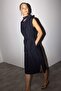 Modal Sleeveless Midi Dress with Tie Detail G1517Ax25Au - 3