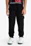 Elastic Waist Cargo Sweatpants for Boys F4171A825Wn - 4