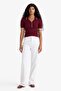 Fitted Polo Neck Knitwear Short Sleeve Sweater F7771Ax25Au - 2