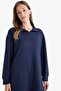 Regular Fit Zippered Collar Long Sleeve Tunic F5771Ax25Au