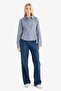 Fitted Checked Poplin Long Sleeve Shirt F9285Ax25Au - 2