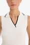 Fitted Polo Collar Knitwear Undershirt F7770Ax25Au - 5