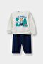 2-Piece Set Printed Sweatshirt Pants Baby Boy F5136A525Au