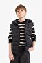 Water Repellent Waterproof Hooded Zippered Inflatable Vest for Boys E7497A825Au - 4